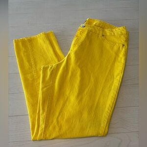 Ashley Stewart size 18 skinny jeans YELLOW
